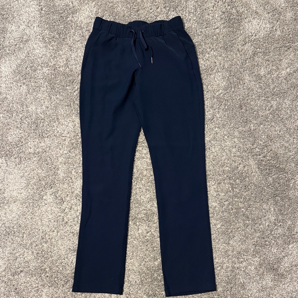 Lululemon Navy On the Fly Full Length Woven Pant